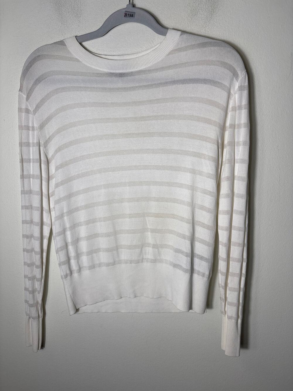 Rag & Bone White Crew Neck Pullover Sz XS